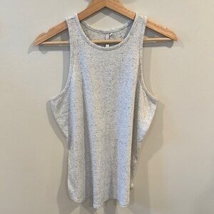 NWOT Banana Republic Women’s Tank Top Gray Black Off White Speckled Size M